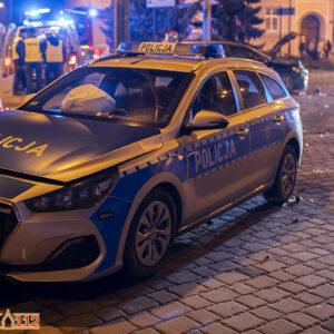 policjanci rozbili radiowóz w Kluczborku