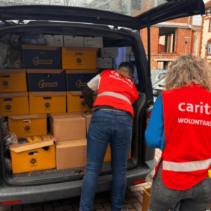 Caritas Diecezji Opolskiej podarował samochód pełen darów dla fundacji z Chersonia