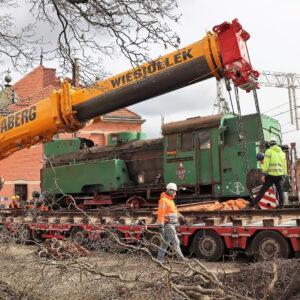 lokomotywa z Opola Głównego w powietrzu
