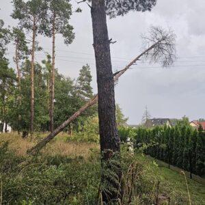 Front burzowy w województwie opolskim - skutki ulew w powiecie strzeleckim