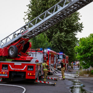 Pożar hali magazynowej w Kędzierzynie-Koźlu - fot. PSP / Paweł Kolera