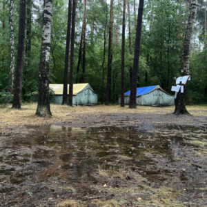 Ewakuacja harcerzy w powiecie oleskim - fot. PSP Olesno