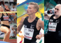 Mistrzostwa Polski U23 w lekkoatletyce. Od lewej Katarzyna Kokot, Filip Rak, Jakub Korejba. Fot. Materiały klubu.