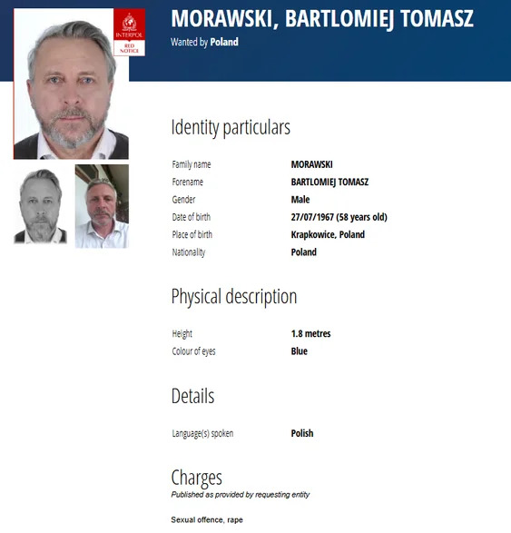 Bartłomiej Morawski Interpol
