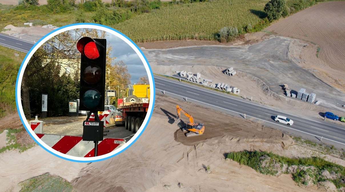 Ruch wahadłowy na obwodnicy Opola. Nowe utrudnienia na wjeździe do miasta