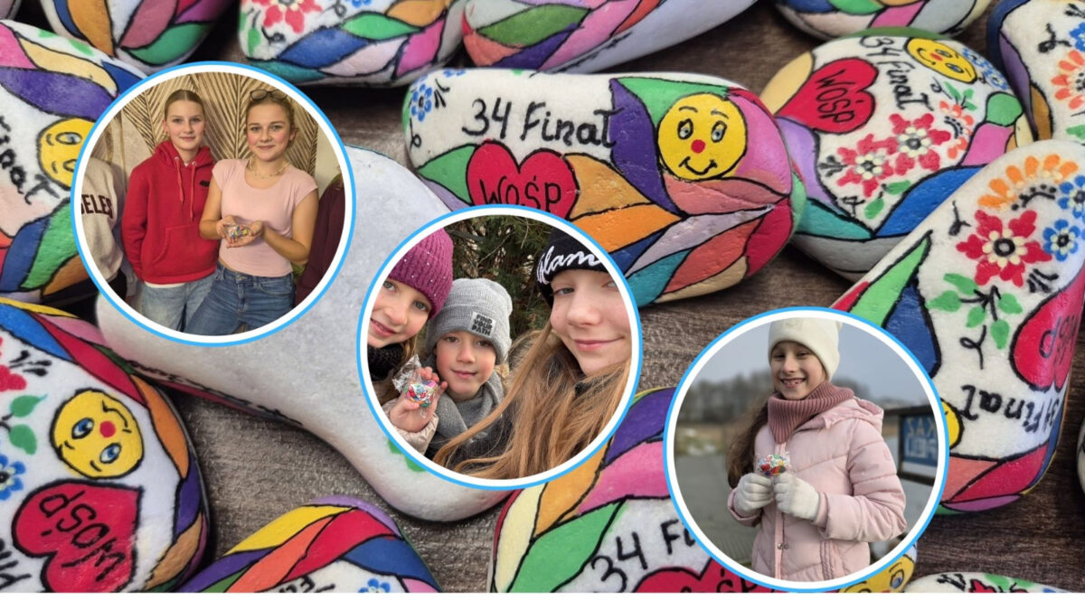 Kolorowe kamyki znów grają z WOŚP. Akcja Kamyk wróciła do gminy Ujazd