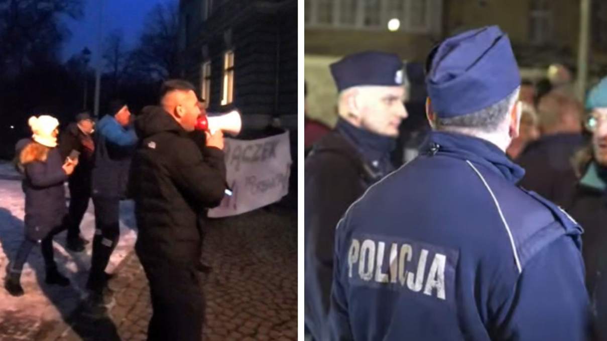 Protest przeciw Robertowi Bąkiewiczowi w Prudniku. „To nie są prawdziwi Polacy”