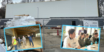 Dzieje się w opolskiej edukacji. Rośnie nowa hala sportowa w Pomologii Prószków