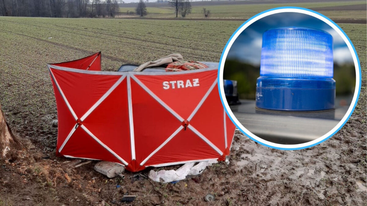 Tragiczny wypadek na trasie Nowa Wieś – Uszyce. Jedna osoba nie żyje