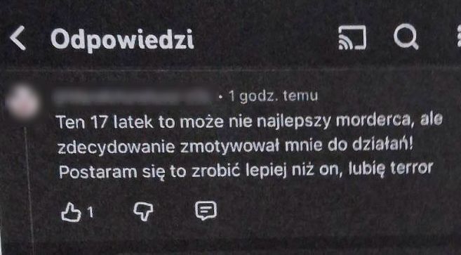 Szok! 18-latek pochwalił zbrodnię w Kadłubie. „Zrobię to lepiej”