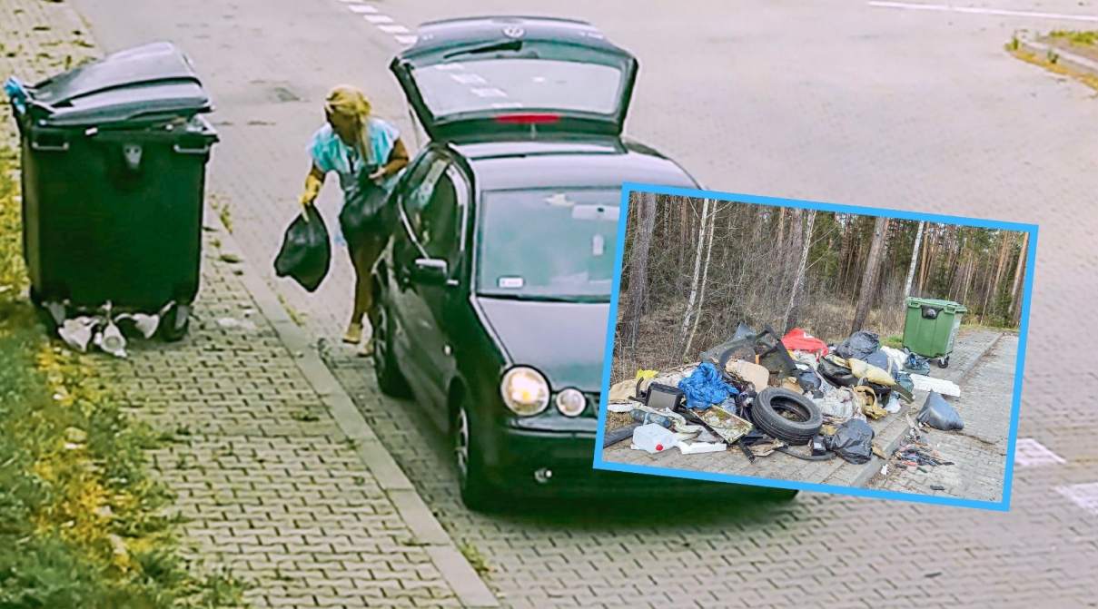 Bezczelność „śmieciarzy” nie zna granic. Nic nie robią sobie z kamer