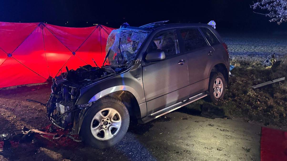 Wypadek na trasie Łaziska – Piotrówka. Nie żyje jedna osoba