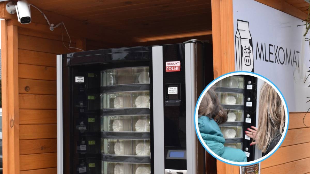 Mlekomaty opolskiego rolnika to hit. Nowa maszyna już jest oblegana