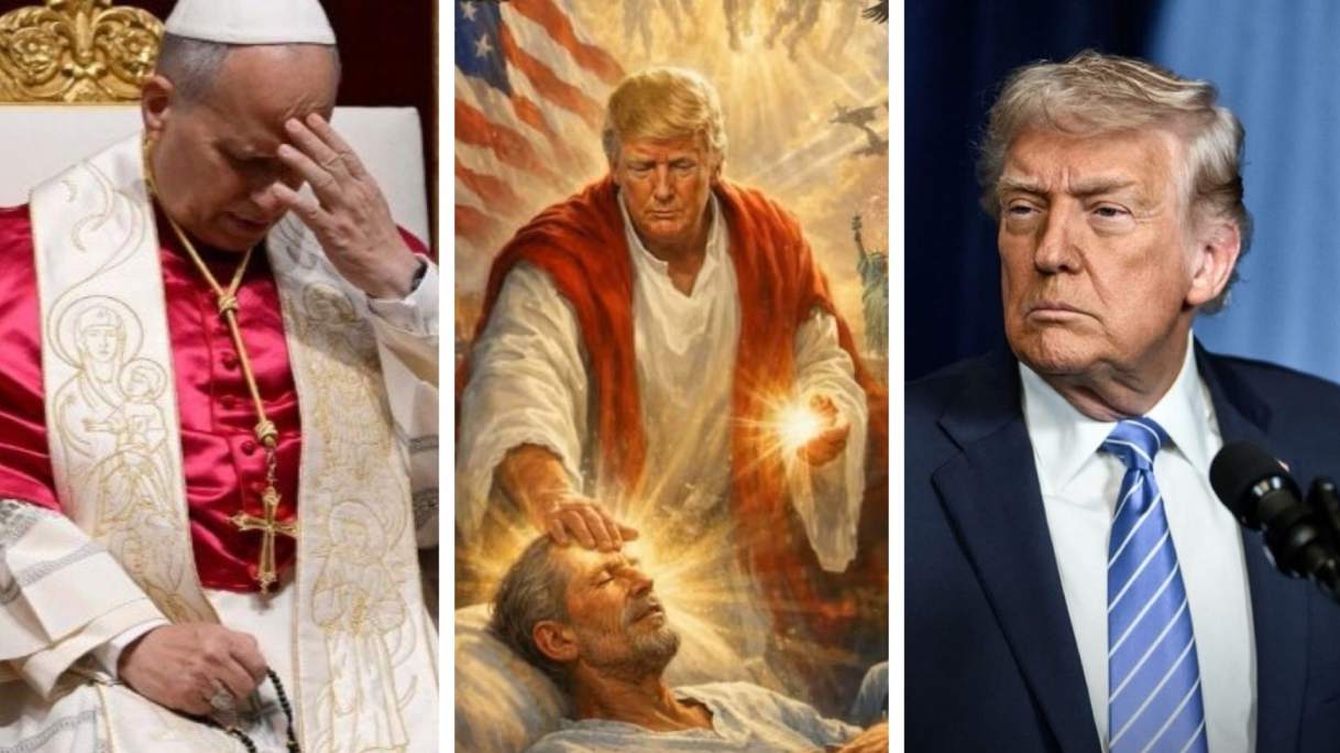 Donald Trump jak Pan Jezus. „Najwyraźniej dawno nie widział lekarza”