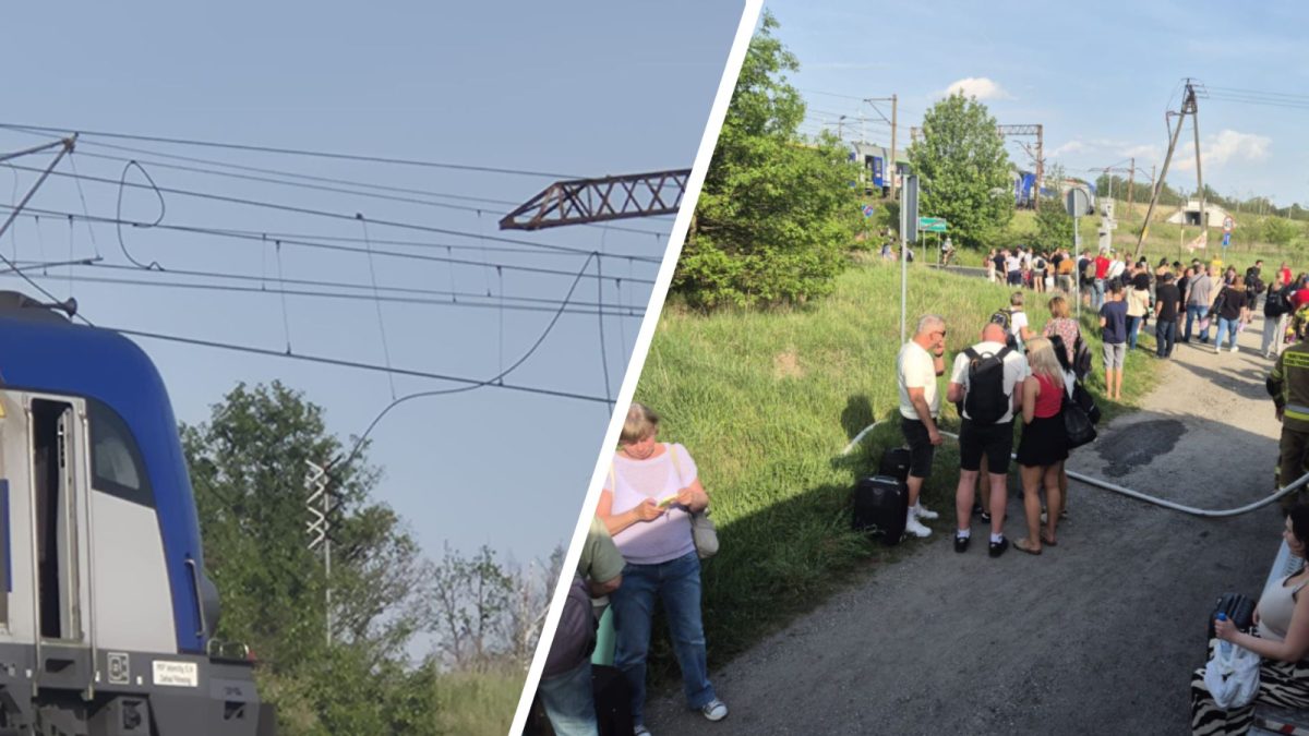 Pożar nasypu i zerwana trakcja. Ewakuacja 550 pasażerów z pociągu Intercity