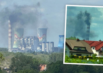 dym nad elektrownią Opole