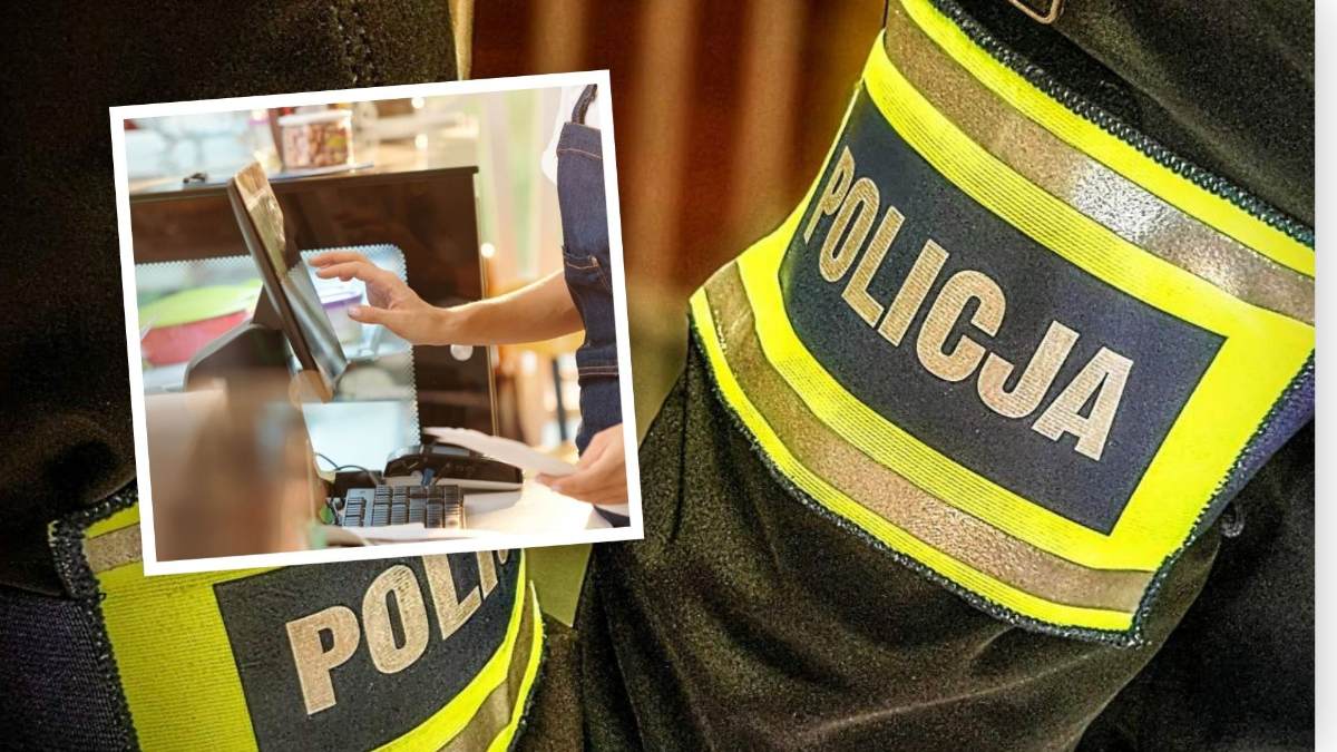 Pijana ekspedientka w markecie. Ledwie stała na nogach za kasą