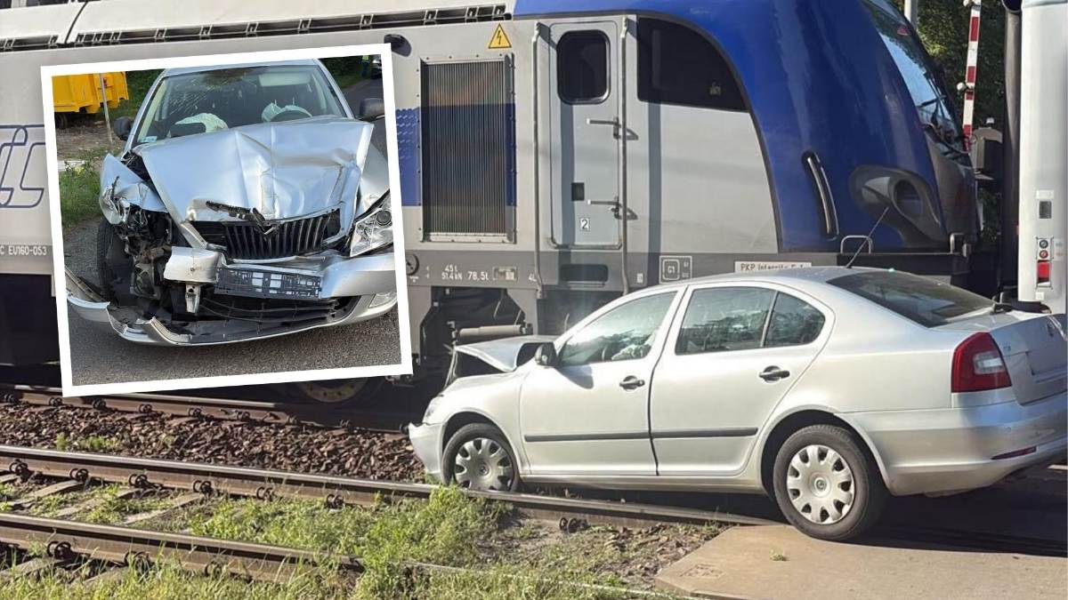 wypadek na przejeździe Otmice Siedlec