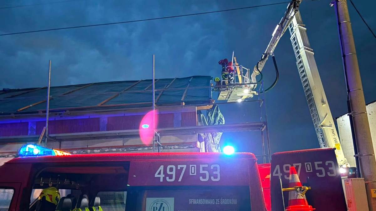 Front burzowy w województwie opolskim. Strażacy znów w Balcarzowicach