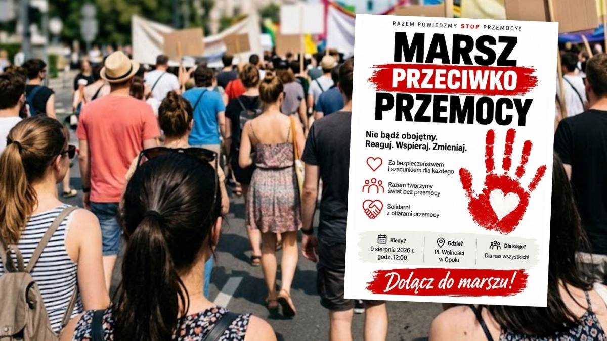 „Marsz przeciwko przemocy” w Opolu. Protest wobec aktów agresji
